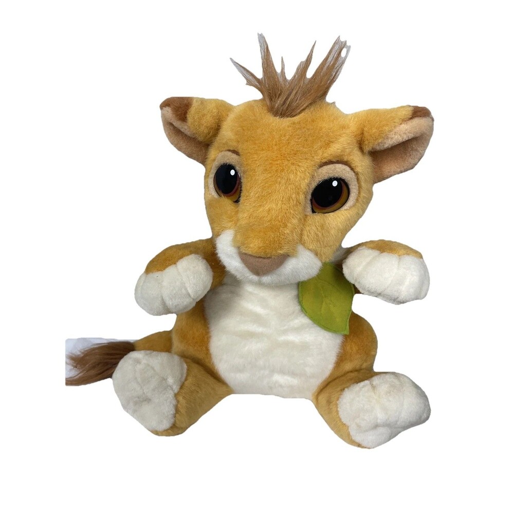 Vintage 1993 Mattel Disney Authentic LionKing Plush Talking Simba Adorable
